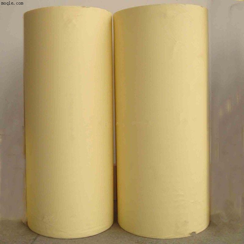 厂家供应140g黄色单塑单硅离型纸全木浆硅油纸